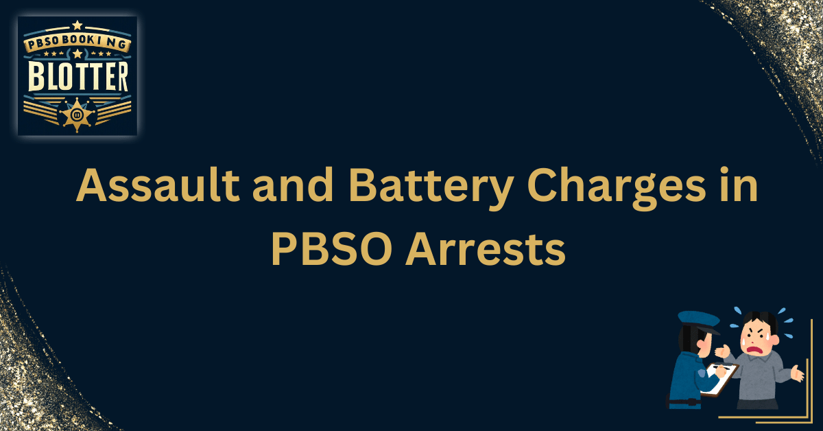 Assault and Battery Charges in PBSO Arrests