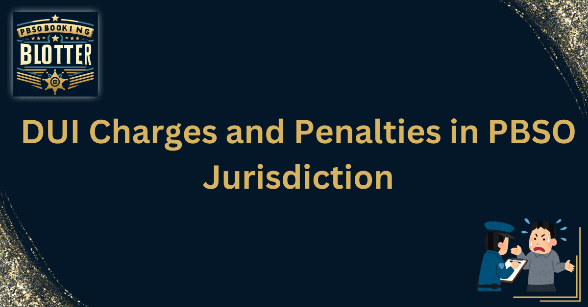 DUI Charges and Penalties in PBSO Jurisdiction