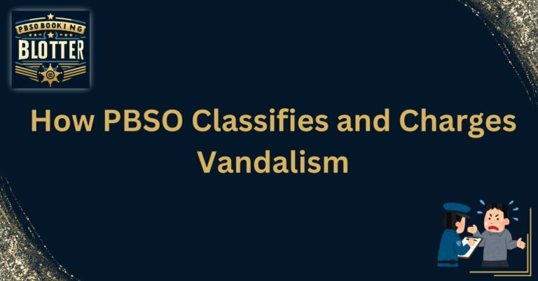 How PBSO Classifies and Charges Vandalism