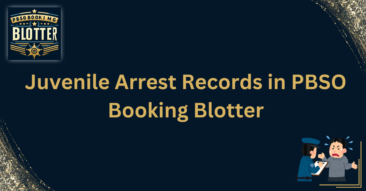 Juvenile Arrest Records in PBSO Booking Blotter