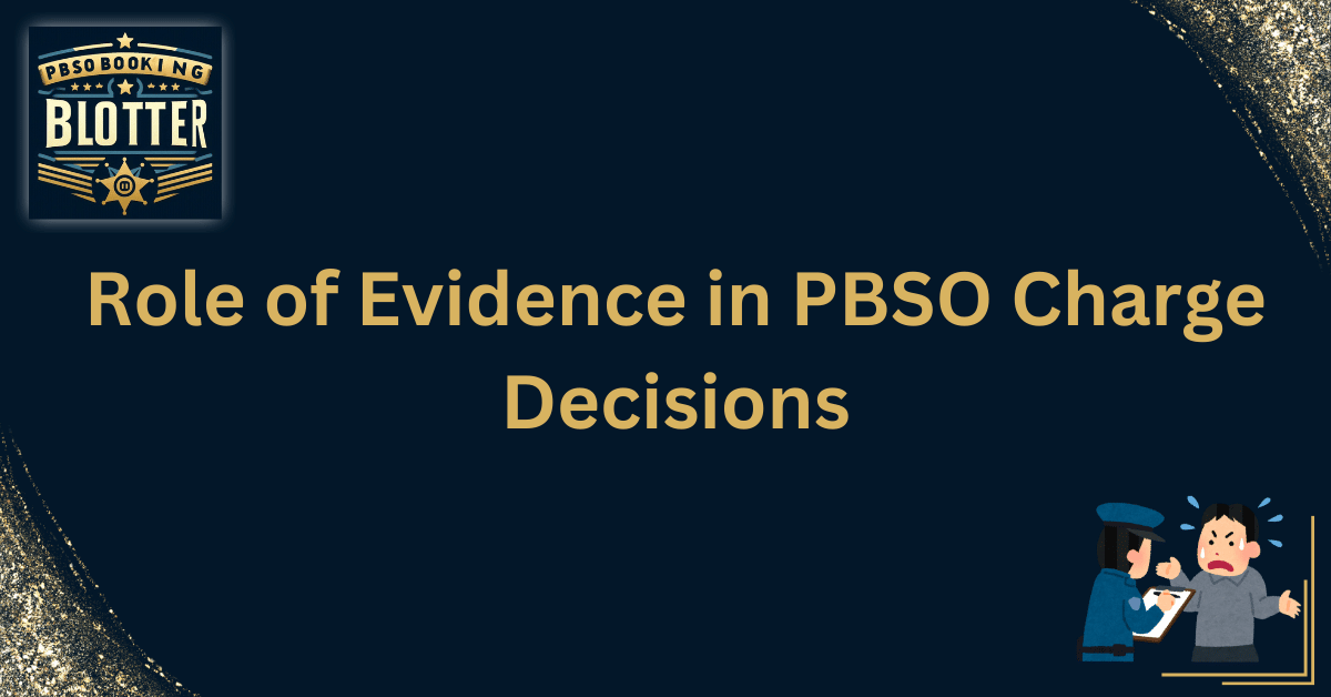 Role of Evidence in PBSO Charge Decisions