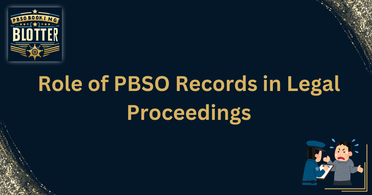 Role of PBSO Records in Legal Proceedings