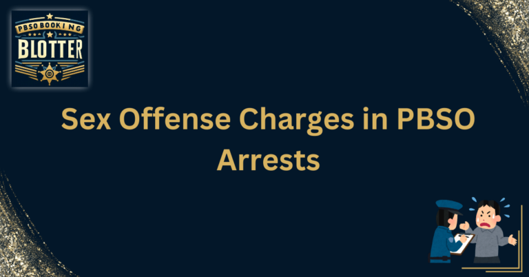 Sex Offense Charges in PBSO Arrests