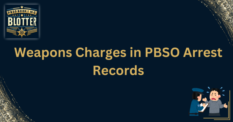 Weapons Charges in PBSO Arrest Records