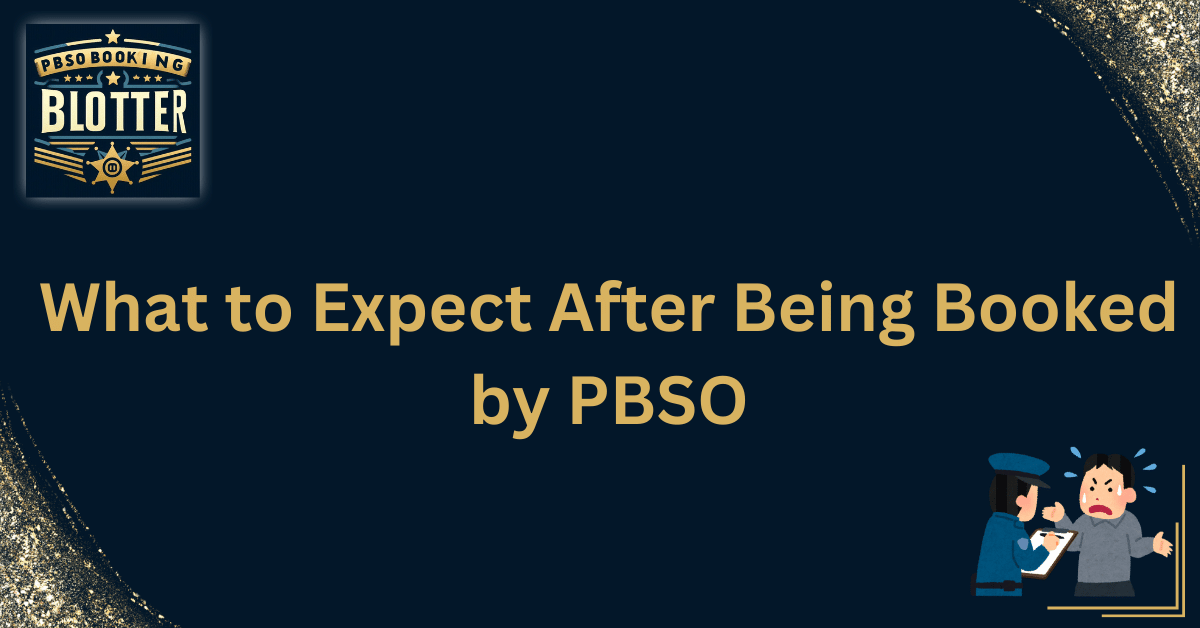 What to Expect After Being Booked by PBSO